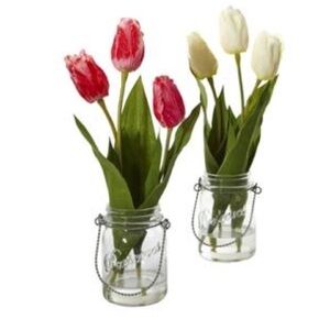 Faux Tulips arrangements
